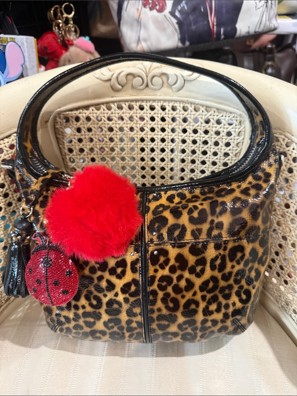 Brighton  Vintage Leopard Print in Ergo/ Hobo  Women's Bag in patten leather